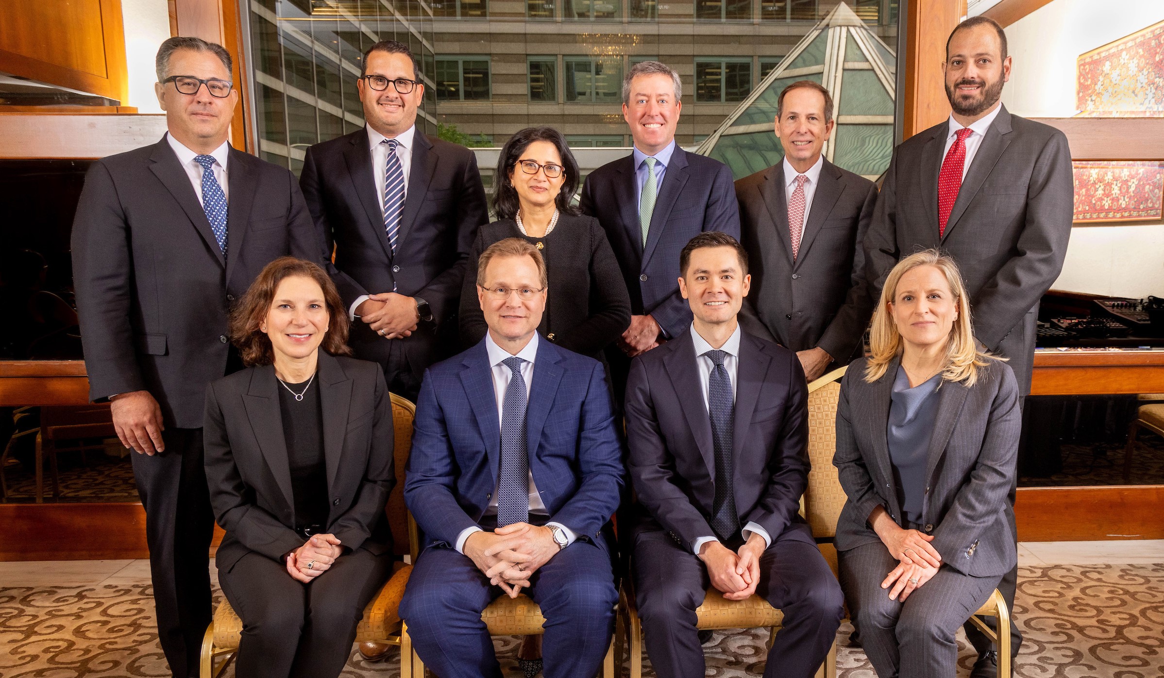 FW Cook Board of Directors, from back to front, left to right: Cimi Silverberg, Steven L. Cross, Jeffrey M. Kanter, Wendy J. Hilburn, G. Steven Harris, George B. Paulin, Daniel J. Ryterband